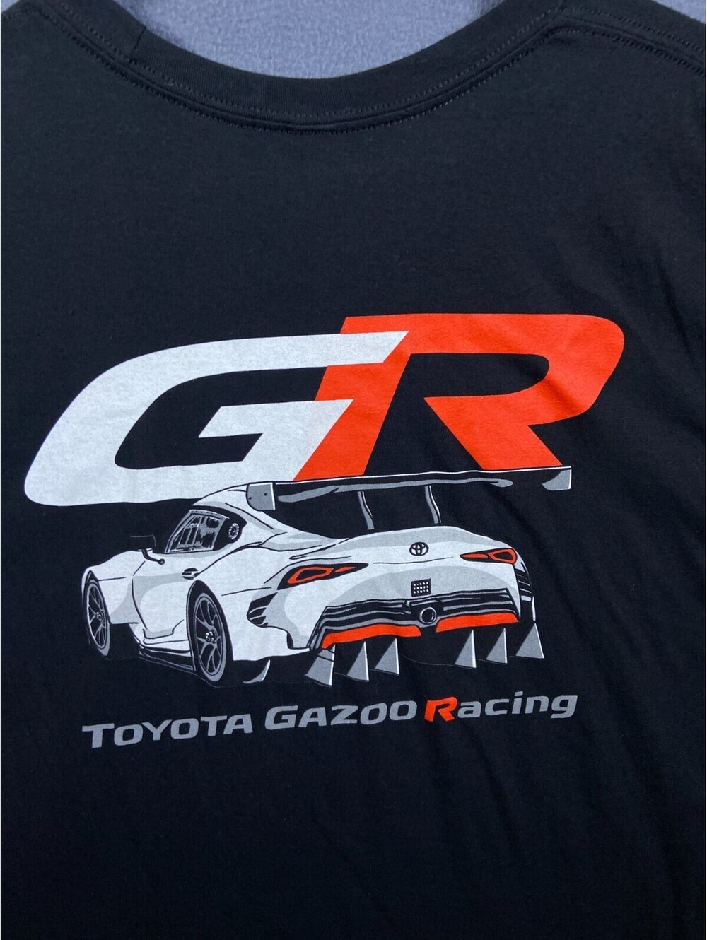 Toyota GR Gazoo Racing Logo Tshirt Front Back Racing Black Tee T-Shirt 2XL EUC!